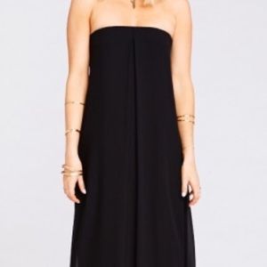 SIRENE MAXI DRESS - BLACK CHIFFON